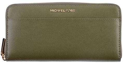 michael kors wallet army green|olive green Michael Kors Wallet.